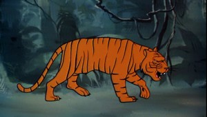 "Grumpy Tiger In An Eccentric Cartoon"