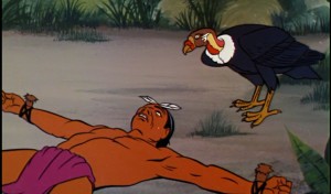 Given that this episode has a talking toucan, perhaps the vulture should protest.